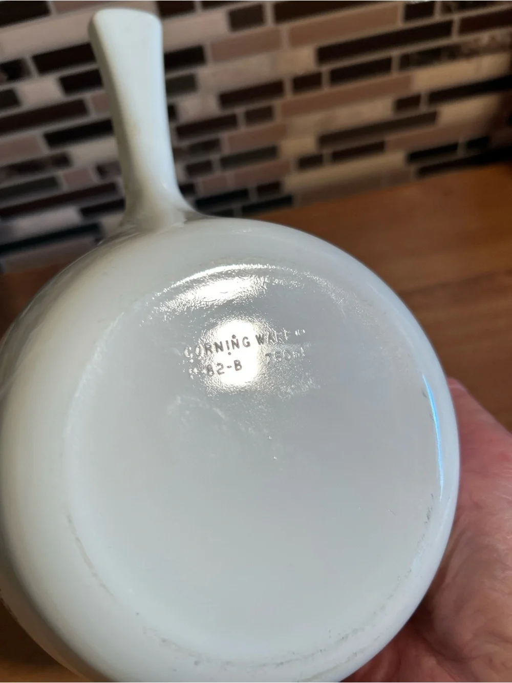 Corningware white saucepan